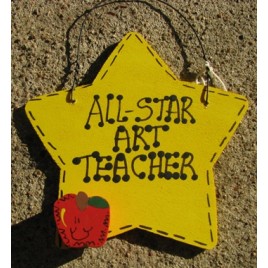 Art Teacher Gifts Yellow 7007 All Star Art Teacher