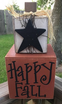 Fall Decor 73060NB - Happy Fall Wood Stacking Boxes Fall Decor 73060NB - Happy Fall Wood Stacking Boxes