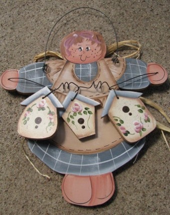 Angel Girl Birdhouse Sign Angel Girl Birdhouse Sign