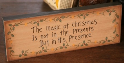 7W0013-The Magic of Christmas wood block 7W0013-The Magic of Christmas wood block
