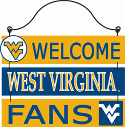 80129-West  Virginia Welcome Fans wood Sign 