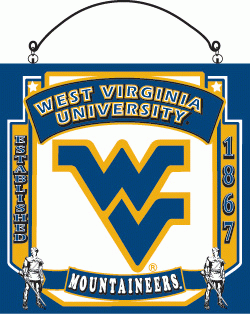  80136- West Virginia University Mountaineers wood Sign