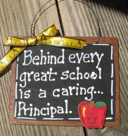 Teacher Gifts  81P Behind every great school is a caring Principal
