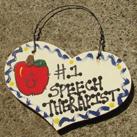 Speech Therapist Teacher Gifts Number One 820 Speech Therapist Heart