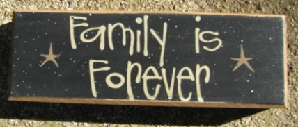 82192F - Family is Forever wood block 