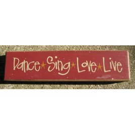 82222D - Dance Sing Love Live wood block 