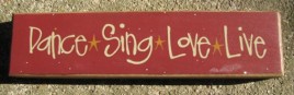 82222D - Dance Sing Love Live wood block 