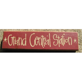 Primitive Wood Block 82231G Grand Central Station Primitive Wood Block 82231G Grand Central Station