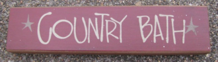 Primitive Wood Block  82255CB- Country Bath  
