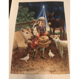 G8279G Lil Drummer Boy Garden Flag 