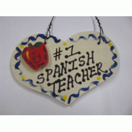 Teacher Gifts  828 Spanish Teacher Heart 