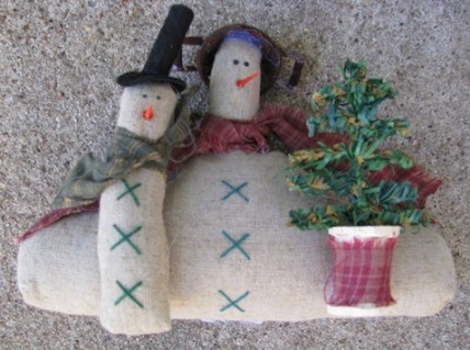 86408-Primitive Snowman w/tree 86408-Primitive Snowman w/tree