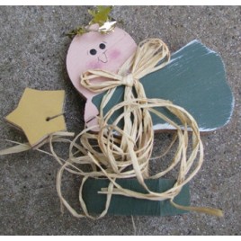 Angel on Stand Counry Crafts 868AG Green