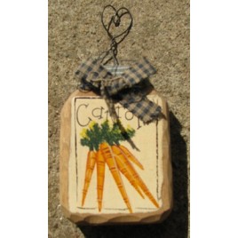 879C - carrots wood jar