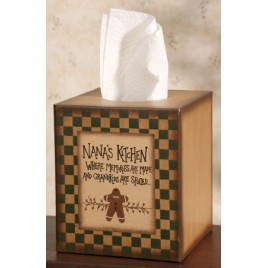  Primitive Tissue Box Paper Mache' 8TB2504 - Nana's Kitchen 