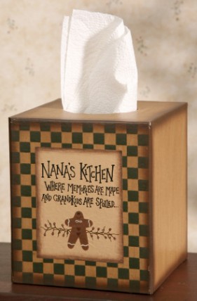 Primitive Tissue Box Paper Mache' 8TB2504 - Nana's Kitchen 