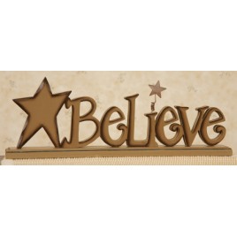 8W1202 Believe Free Standing Word Block 8W1202 Believe Free Standing Word Block
