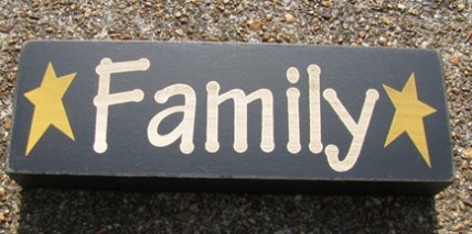 8W1565F - Family wood block 