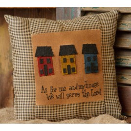 8P5764-As for me & my house we will serve the Lord Pillow 