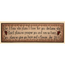 8W1069-For I know the plans I have for you - Jeremiah 29:11