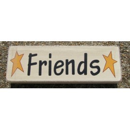 8W1566F - Friends wood block 