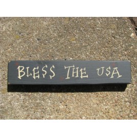 M9001BTU -Bless the USA wood block 