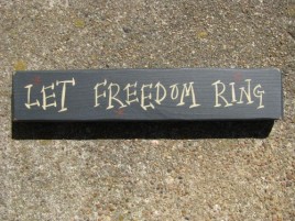 M9001LFR - Let Freedom Ring wood block 