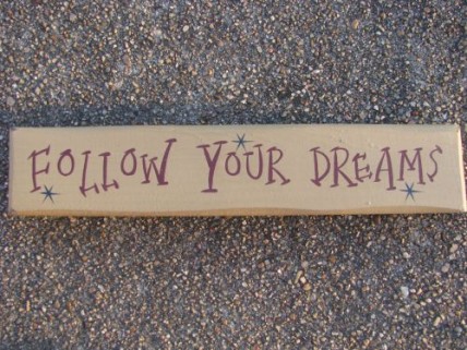 9007FYD- Follow Your Dreams wood cream block 9007FYD- Follow Your Dreams wood cream block