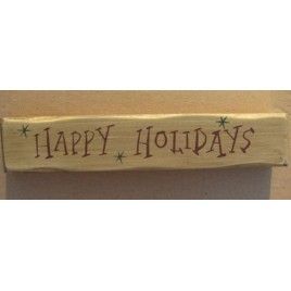   9043HH-Happy Holidays wood block 