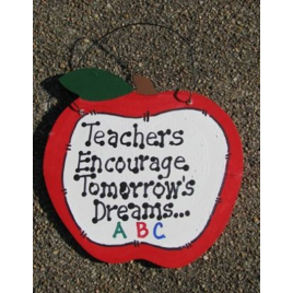 Teachers Gifts - 9171TE Teachers Encourage Tomorrow's Dreams Apple 