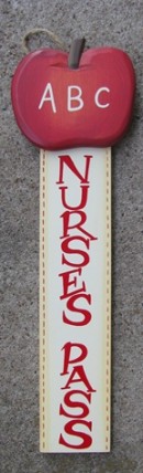 92447NP - Nurse Wood Hall Pass  92447NP - Nurse Wood Hall Pass