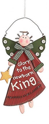  Christmas Angel Ornament 9445 Glory to the Newborn King 