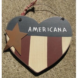 Patriotic Decor 99108A - Primitive Heart Americana Patriotic Decor 99108A - Primitive Heart Americana