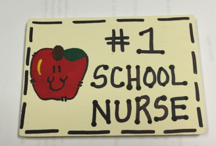 a3200 -  No. 1 School Nurse wood sign