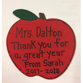 Teacher Gifts A9503  (teachers name) Thank you for a great year From (child's name) and (current) year