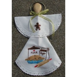 Angel Wood Spoon Kitchen Cloth 