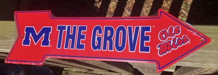 AS25014- M the Grove Old Miss Metal Arrow Sign 
