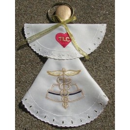 Angel Wood Spoon Nurse Cloth Angel Wood Spoon Nurse Cloth