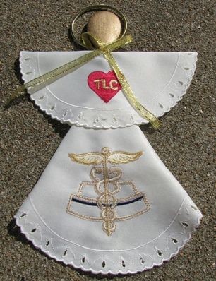 Angel Wood Spoon Nurse Cloth Angel Wood Spoon Nurse Cloth