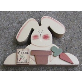 B2110 - Rabbit 10 cents seeds wood 