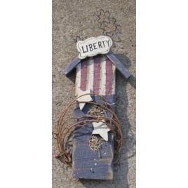 Patriotic Wood Bidhouse B2536 - Liberty  