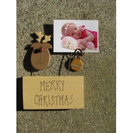 RW8126 Merry Christmas Reindeer Photo Holder RW8126 Merry Christmas Reindeer Photo Holder