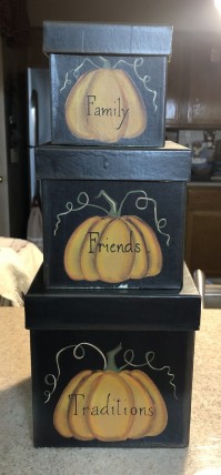 Family Friends and Traditions Fall Nesting Boxes  Family Friends and Traditions Fall Nesting Boxes