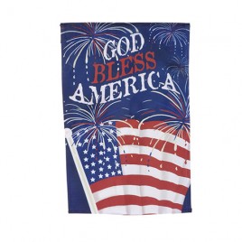 FLAG132 God Bless America Garden Flag 