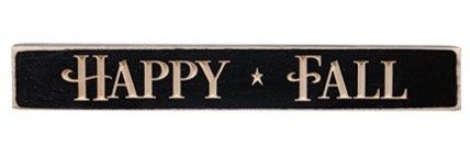 G1216HF Happy Fall Engraved wood Block G1216HF Happy Fall Engraved wood Block