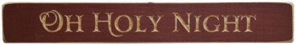 G1231 - Oh Holy Night wood engraved block 