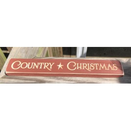 G1234A - Country Christmas Engraved Wood Block G1234A - Country Christmas Engraved Wood Block