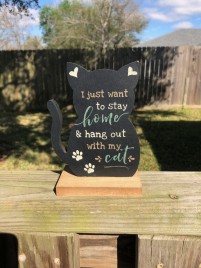 G34286C - I just want to stay home and hang out with my cat 