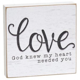 God Knew My Heart Needed You Square Block God Knew My Heart Needed You Square Block
