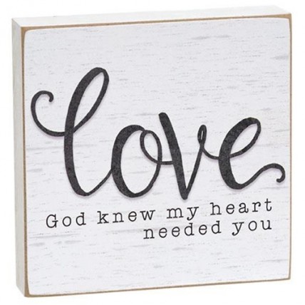 God Knew My Heart Needed You Square Block God Knew My Heart Needed You Square Block